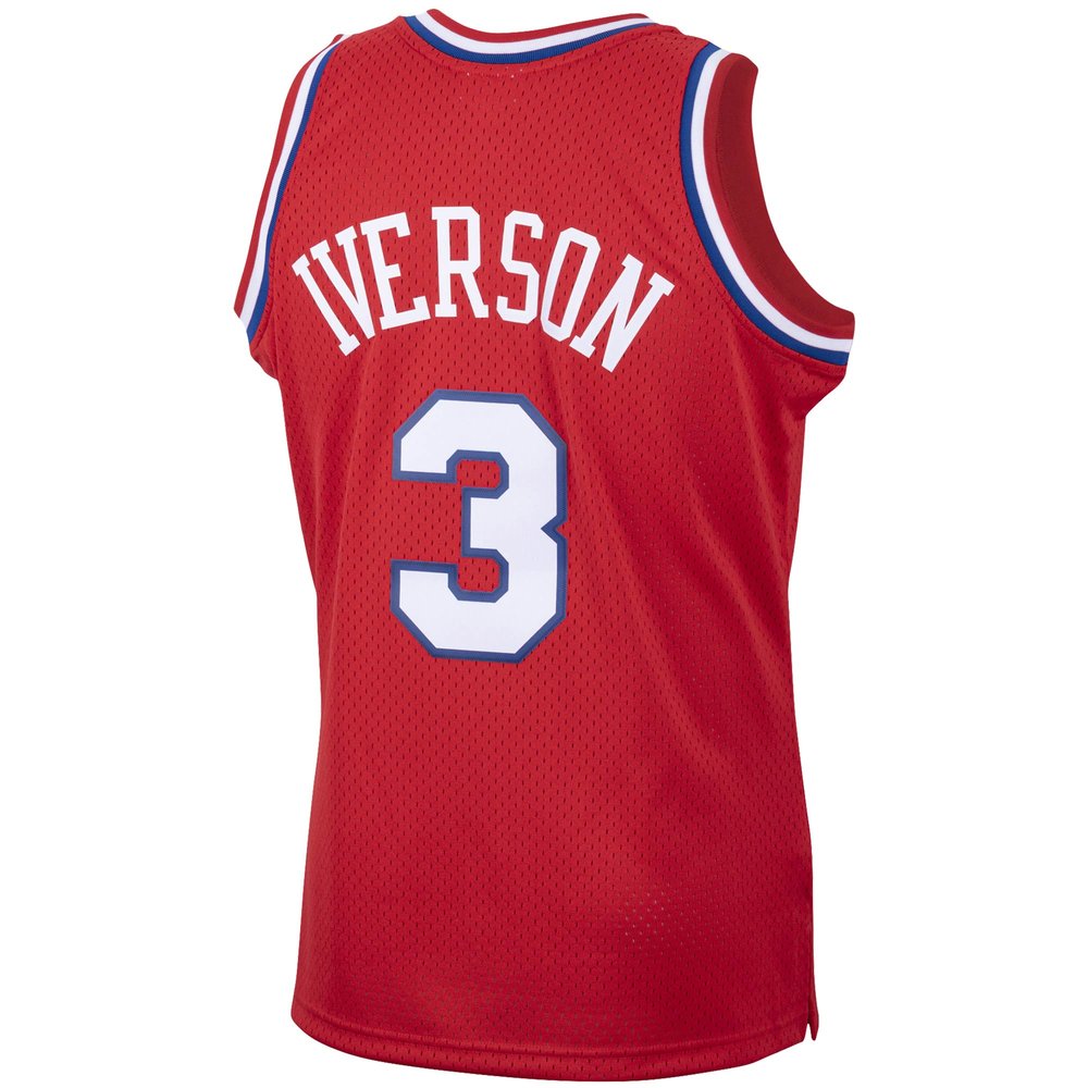 Maillot Allen Iverson Philadelphia 76ers Swingman Hardwood Classics - Red