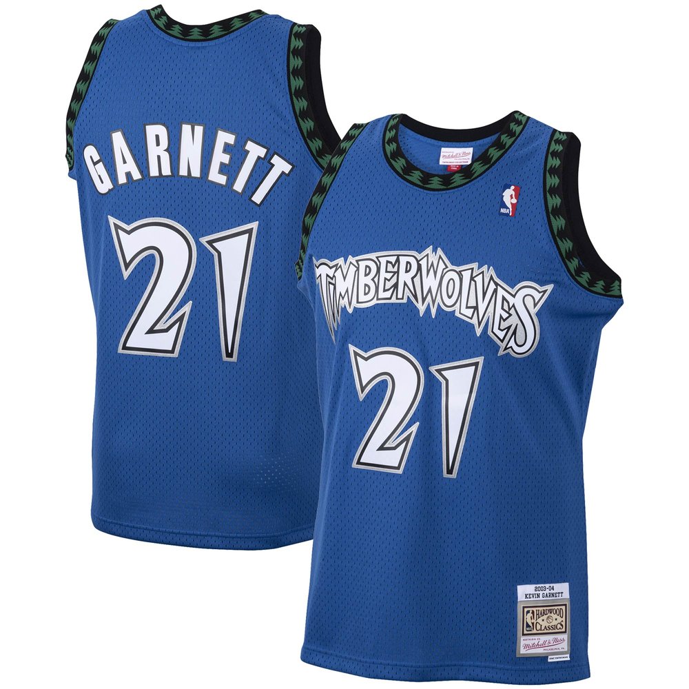 Maillot Kevin Garnett Minnesota Timberwolves Swingman Hardwood Classics - Blue