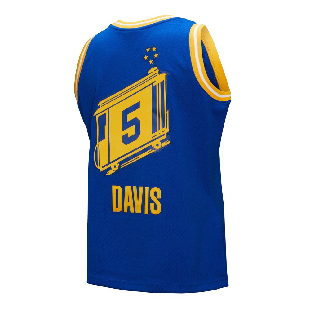 Maillot Baron Davis Golden State Warriors Swingman Hardwood Classics - Royal