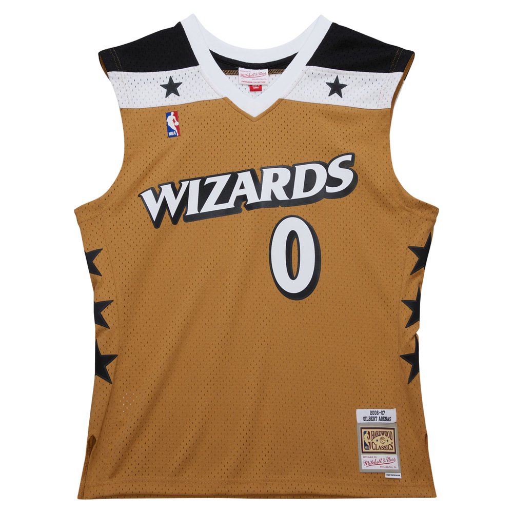 Maillot Gilbert Arenas Washington Wizards Swingman Hardwood Classics - Gold