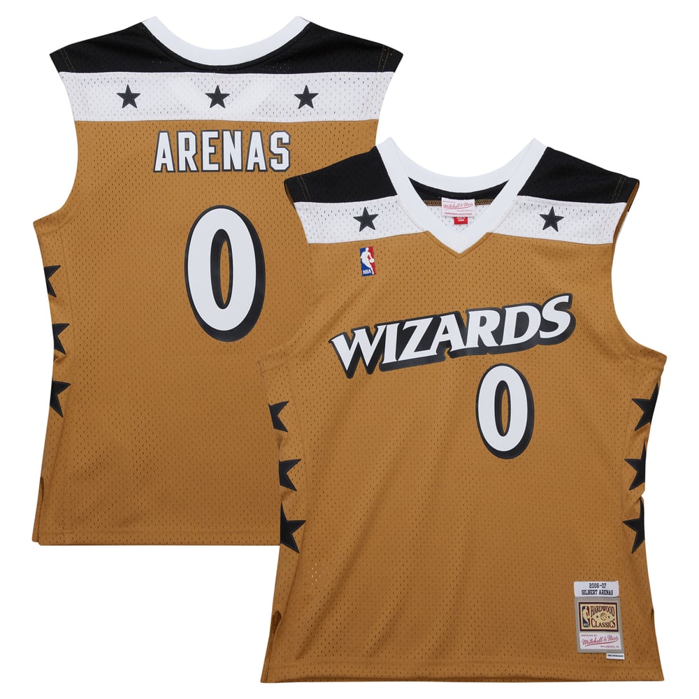 Maillot Gilbert Arenas Washington Wizards Swingman Hardwood Classics - Gold