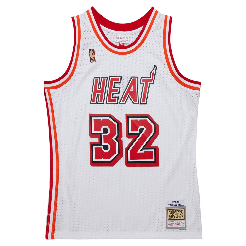 Maillot Shaquille O'Neal Miami Heat Swingman Hardwood Classics - White