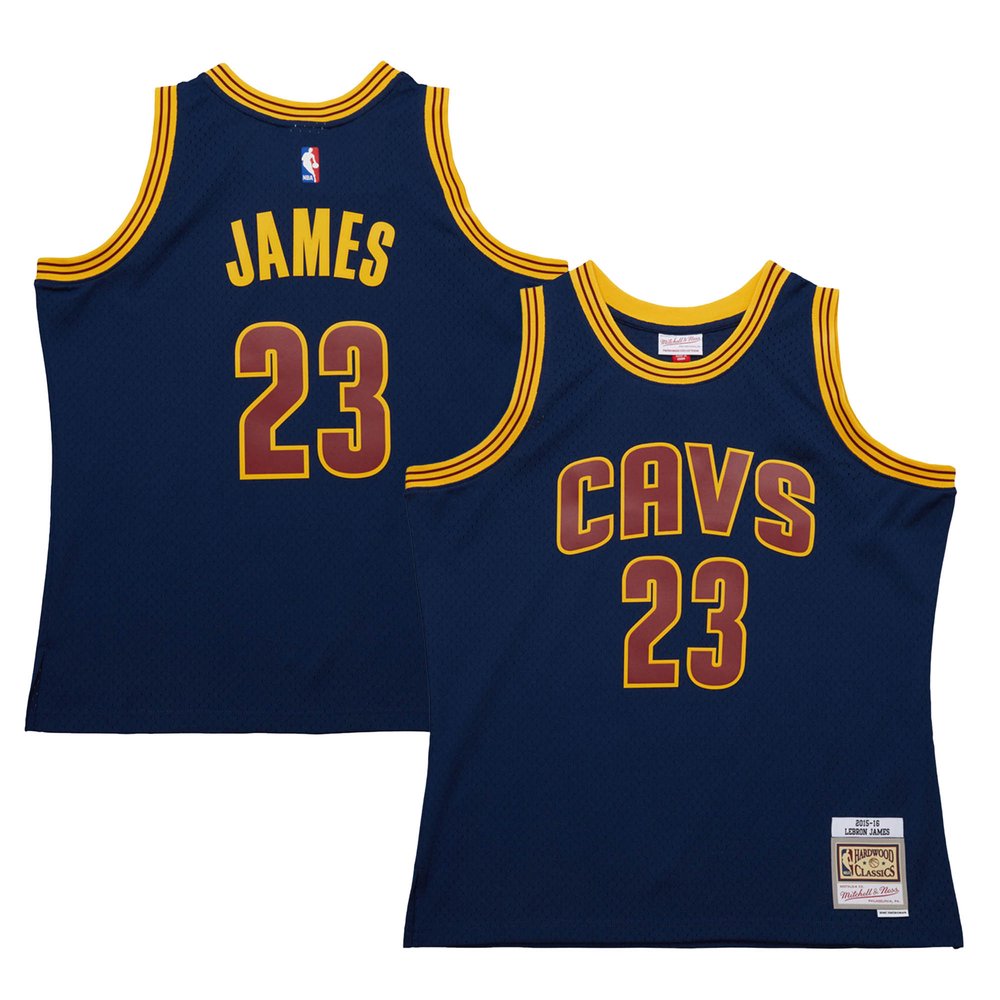 Maillot LeBron James Cleveland Cavaliers Swingman Hardwood Classics - Navy