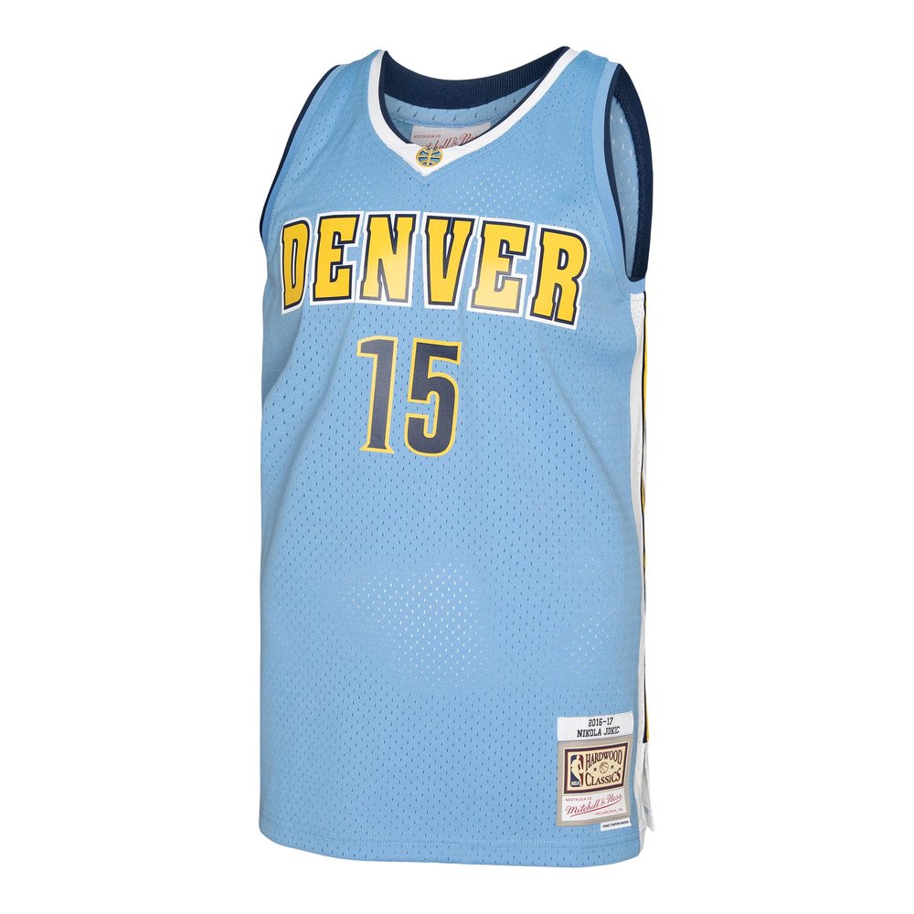 Maillot Nikola Jokic Denver Nuggets Swingman Hardwood Classics - Light Blue
