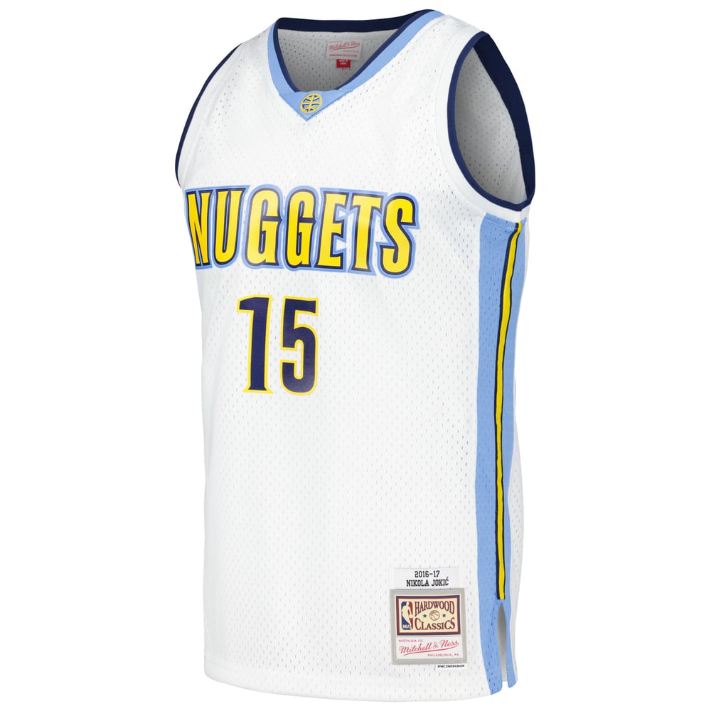 Maillot Nikola Jokic Denver Nuggets Swingman Hardwood Classics - White