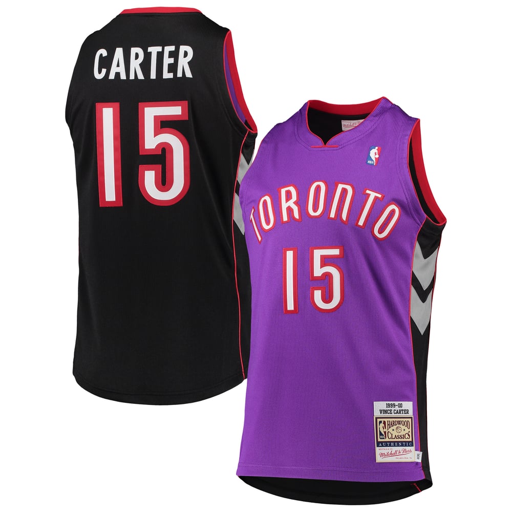 Maillot Vince Carter Toronto Raptors Authentic Hardwood Classics - Purple