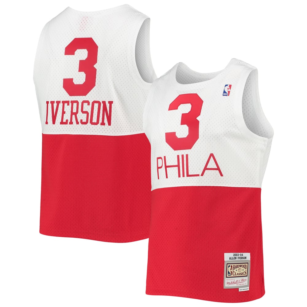 Maillot Allen Iverson Philadelphia 76ers Swingman Hardwood Classics - White