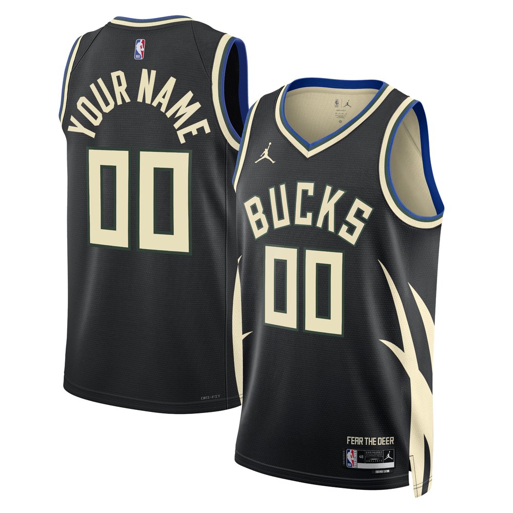 Maillot Milwaukee Bucks Swingman Statement Edition - Black