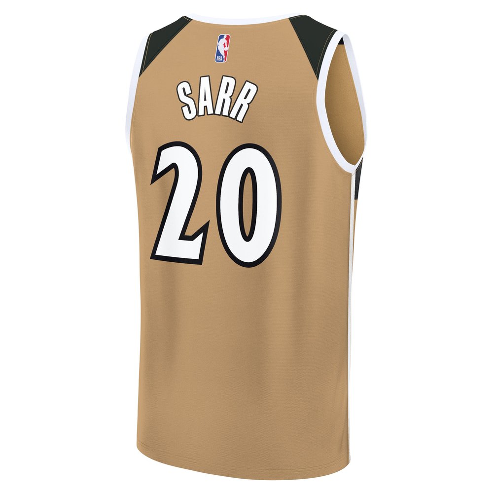 Maillot Alex Sarr Washington Wizards Fast Break City Edition - Gold