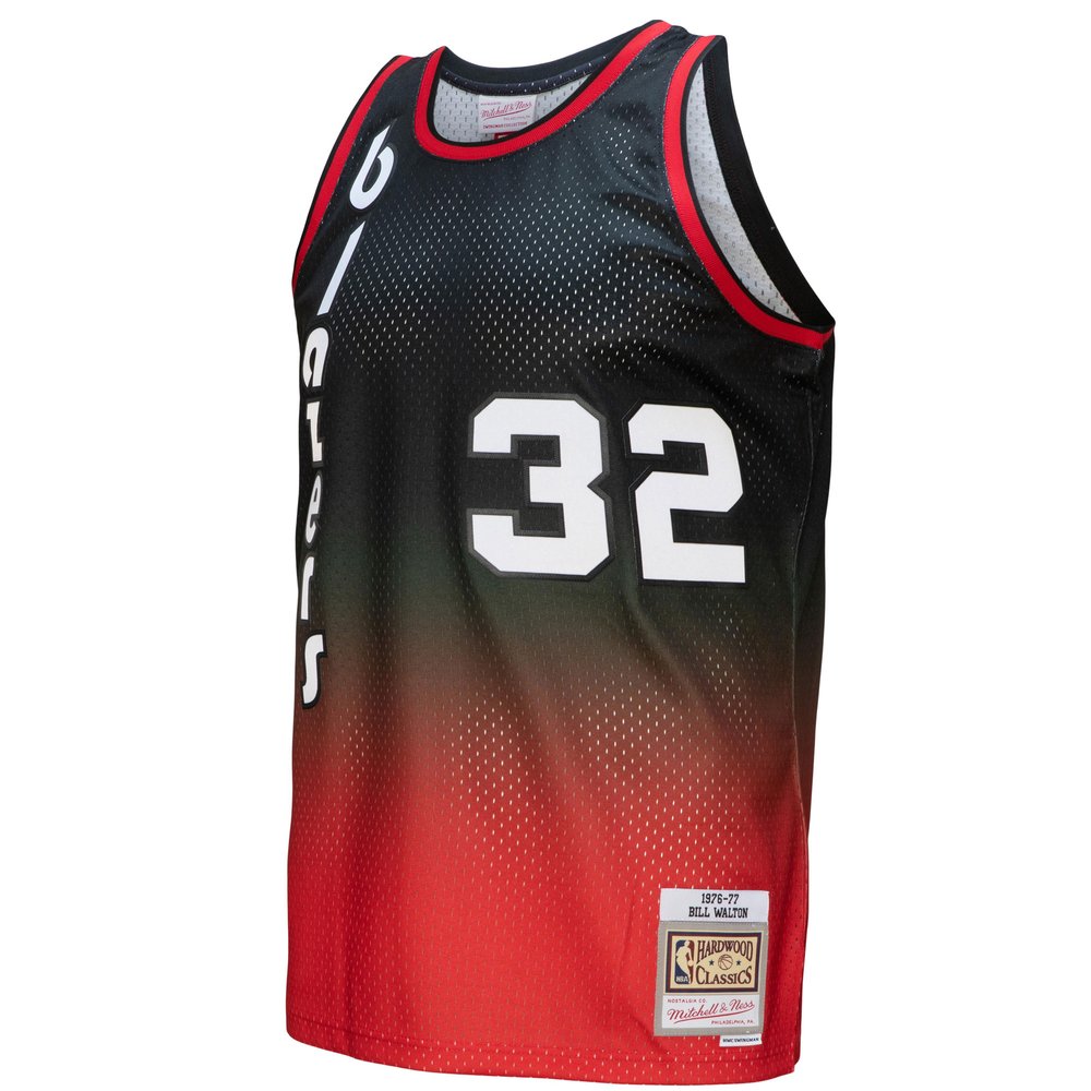 Maillot Bill Walton Portland Trail Blazers Swingman Hardwood Classics - Red/Black