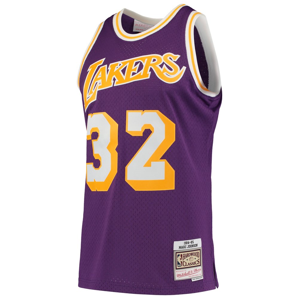 Maillot Magic Johnson Los Angeles Lakers Swingman Hardwood Classics - Purple