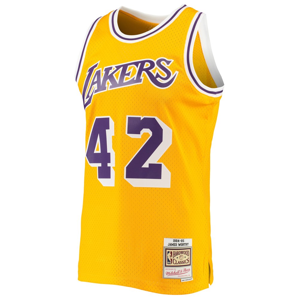 Maillot James Worthy Los Angeles Lakers Swingman Hardwood Classics - Gold