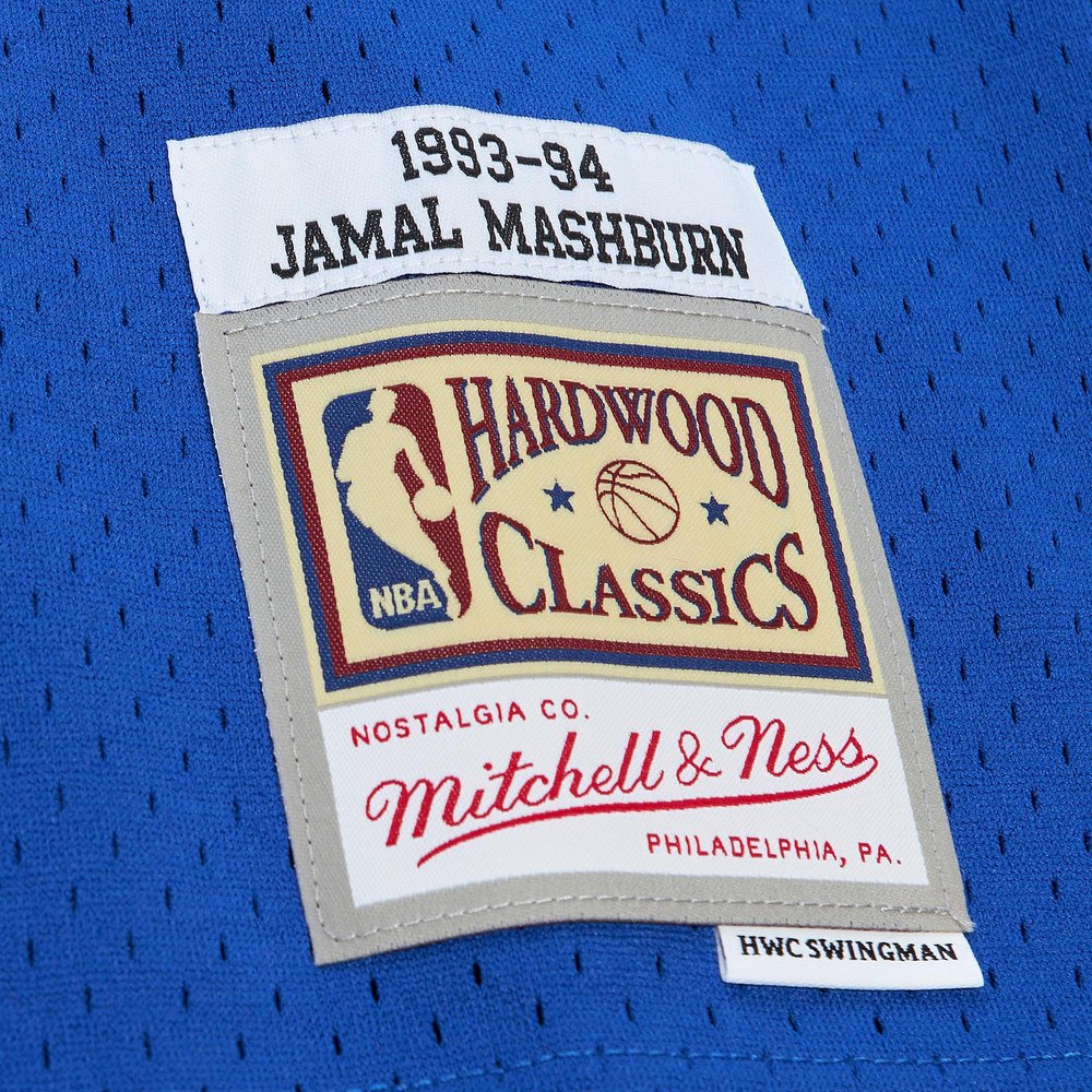 Maillot Jamal Mashburn Dallas Mavericks Swingman Hardwood Classics - Blue