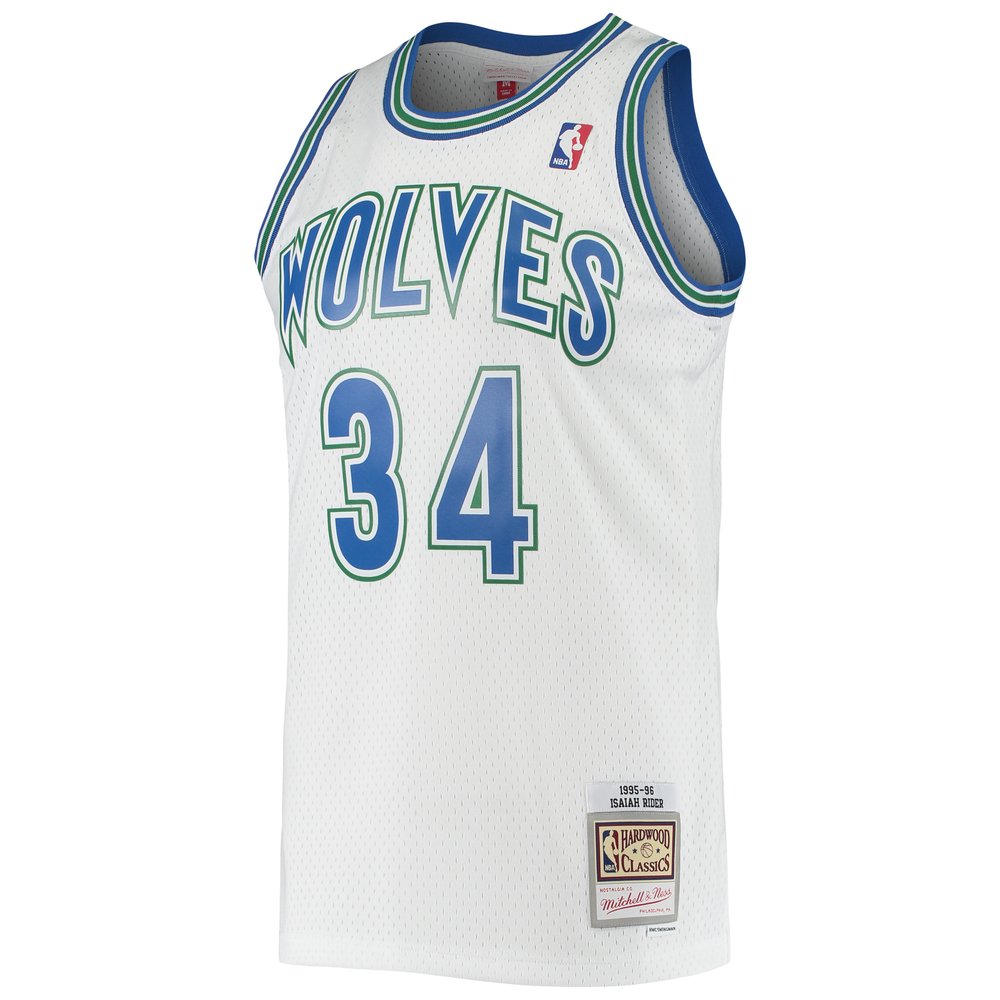Maillot Isaiah Rider Minnesota Timberwolves Swingman Hardwood Classics - White
