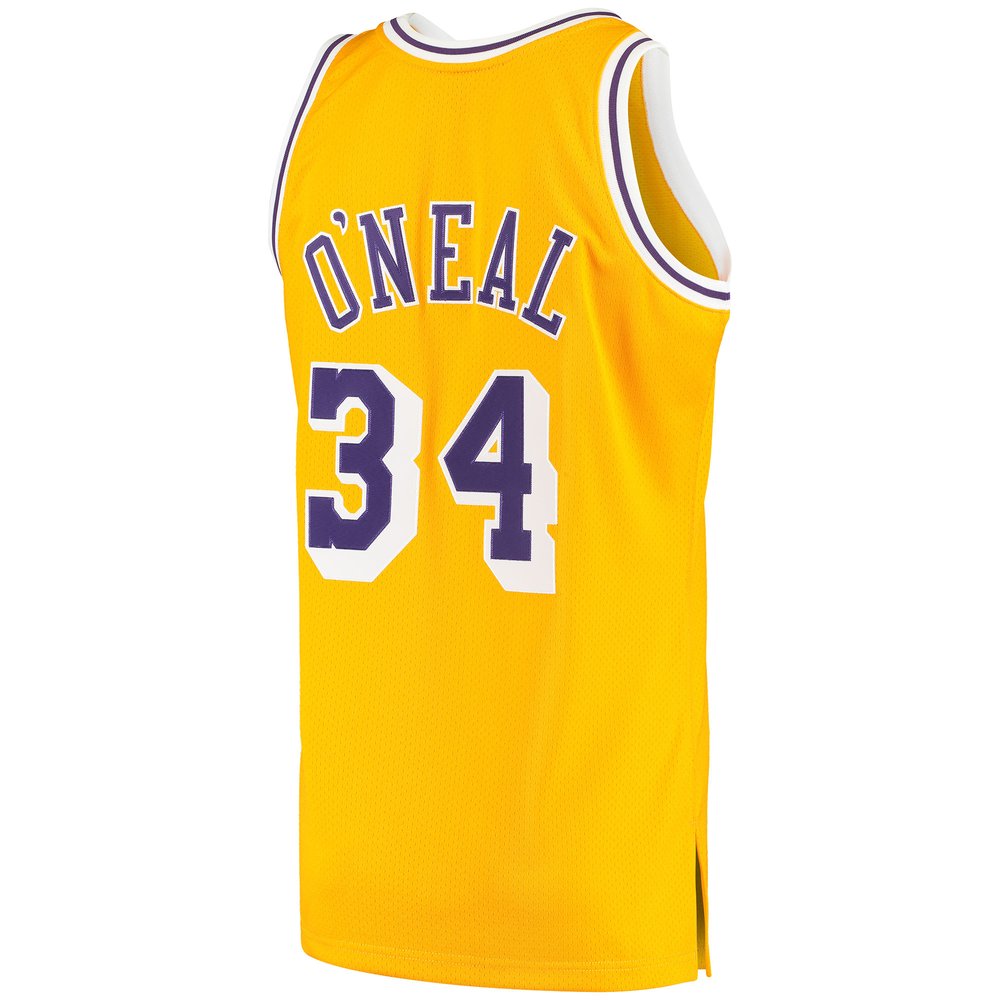Maillot Shaquille O'Neal Los Angeles Lakers Authentic Hardwood Classics - Gold