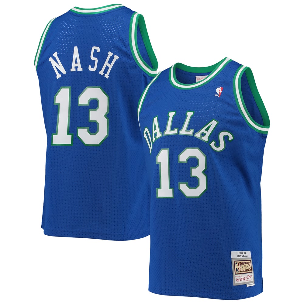 Maillot Steve Nash Dallas Mavericks Swingman Hardwood Classics - Blue