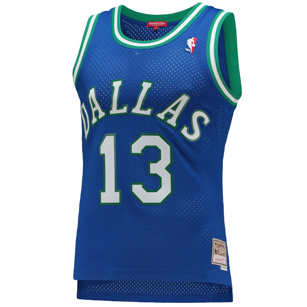 Maillot Steve Nash Dallas Mavericks Swingman Hardwood Classics Femme - Blue