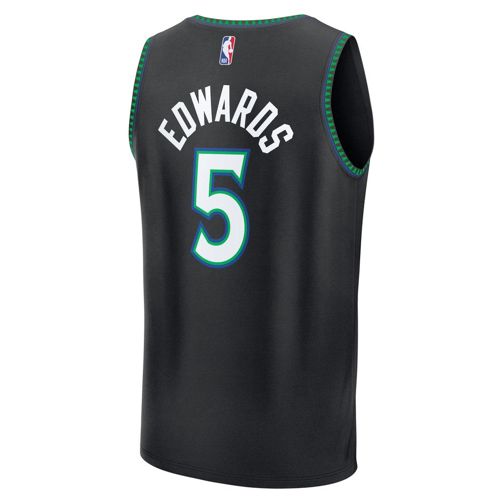 Maillot Anthony Edwards Minnesota Timberwolves Fast Break Statement Edition - Black