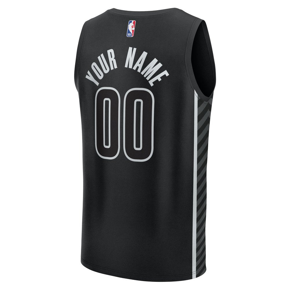 Maillot Brooklyn Nets Fast Break Statement Edition - Black