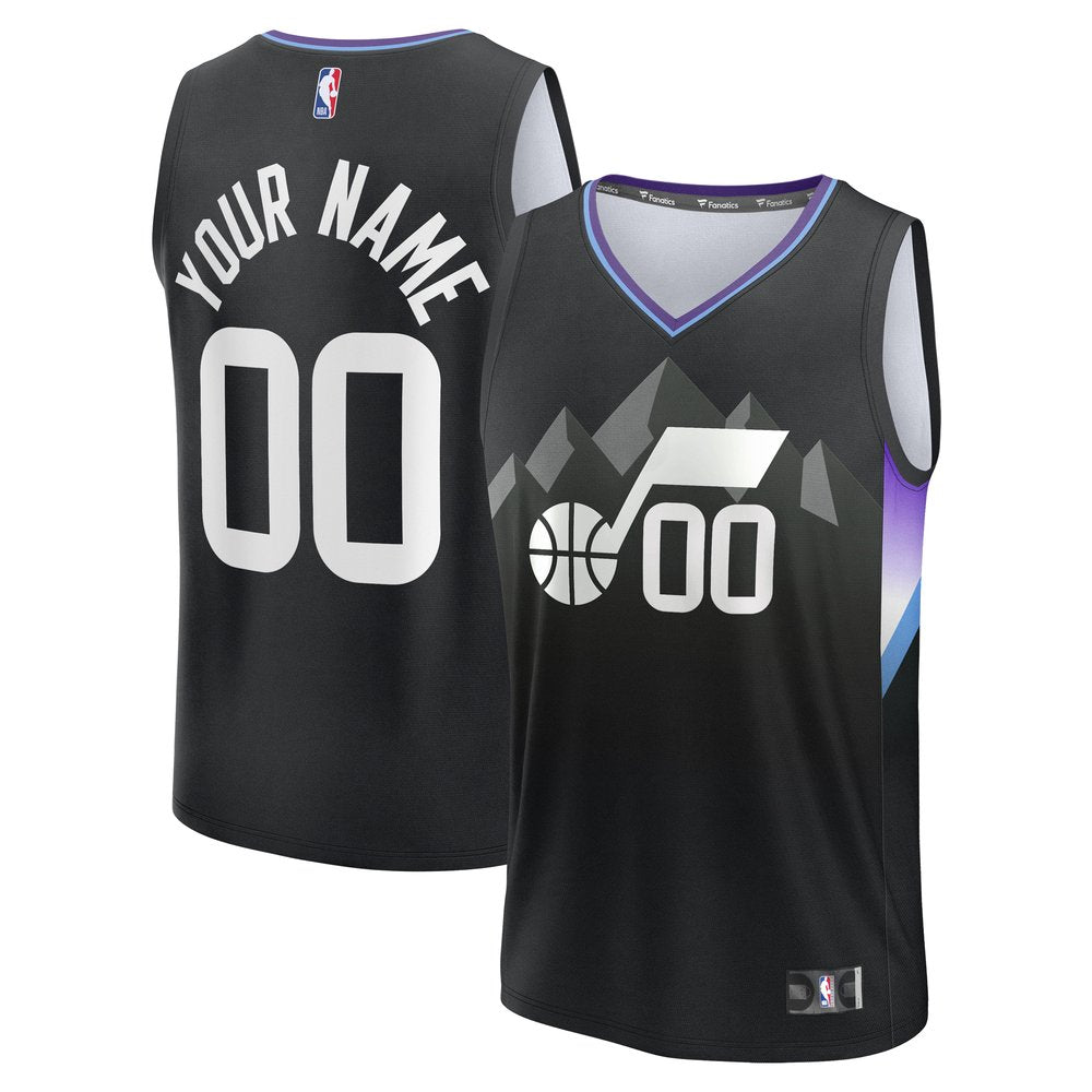 Maillot Utah Jazz Fast Break Statement Edition - Black