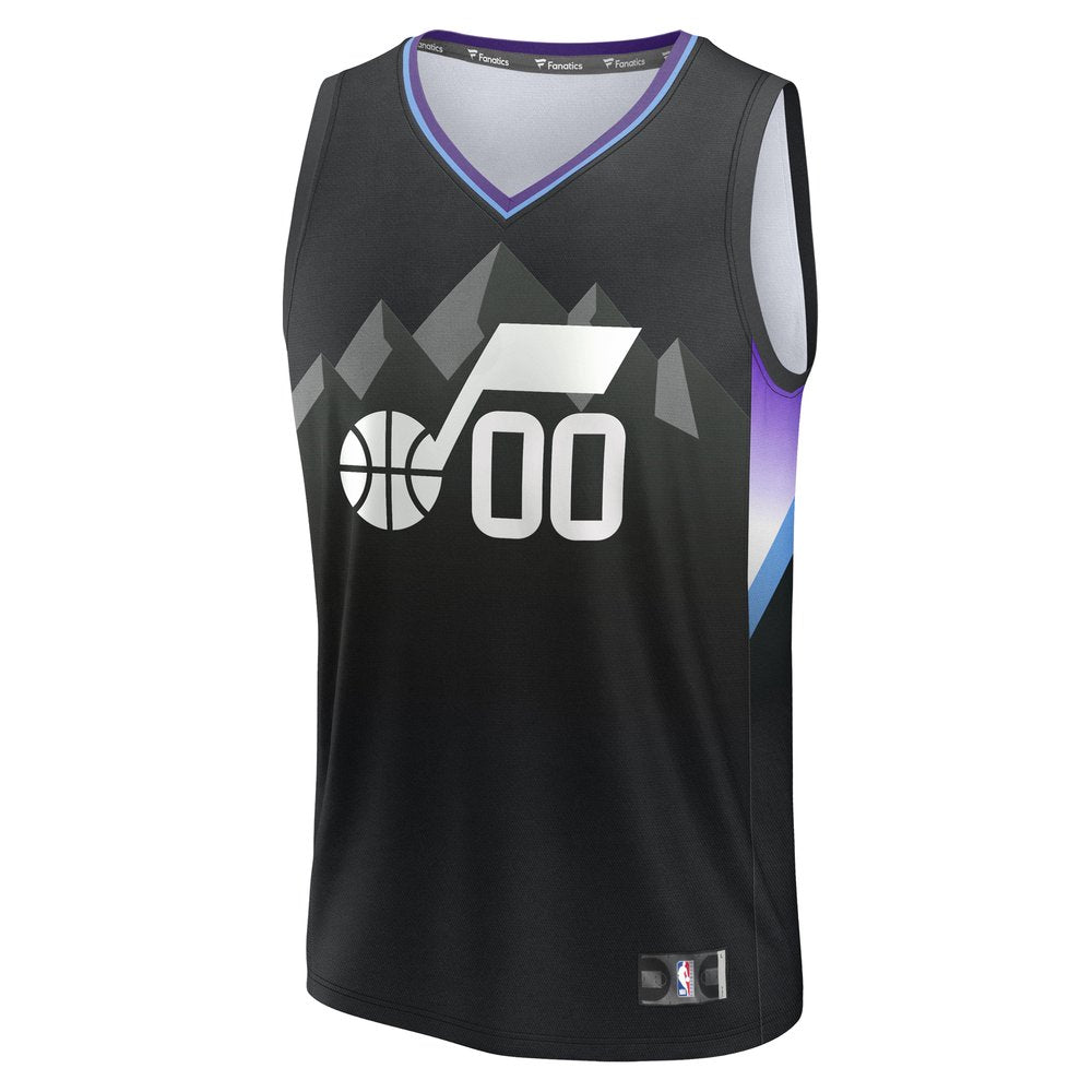 Maillot Utah Jazz Fast Break Statement Edition - Black