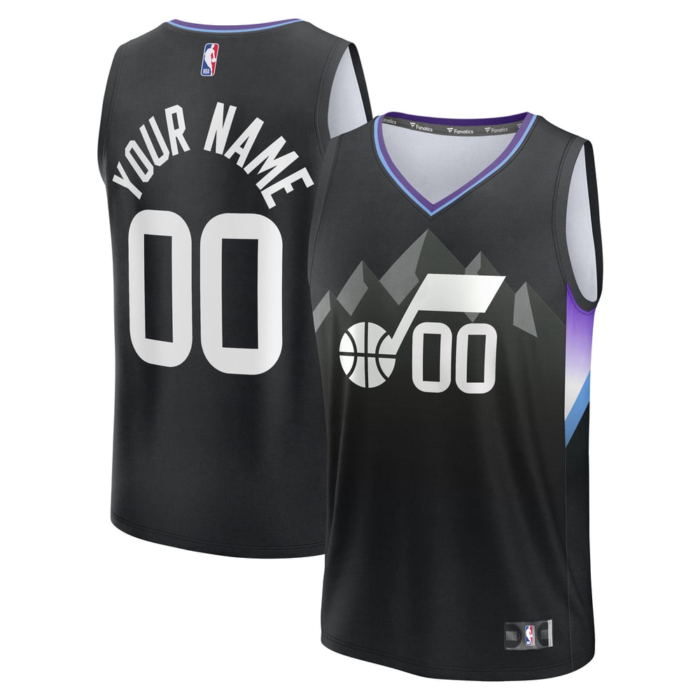 Maillot Utah Jazz Fast Break Statement Edition - Black