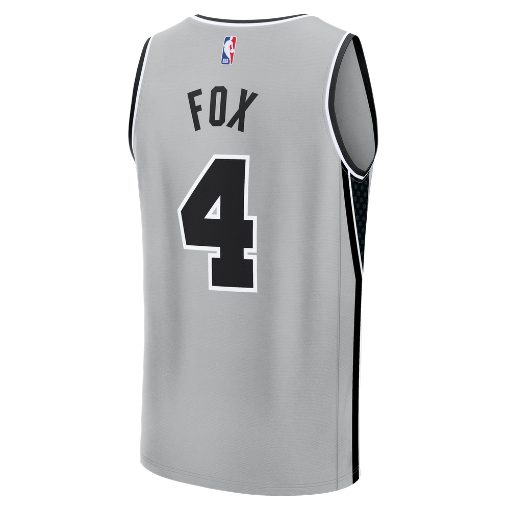 Maillot De'Aaron Fox San Antonio Spurs Fast Break Statement Edition - Silver