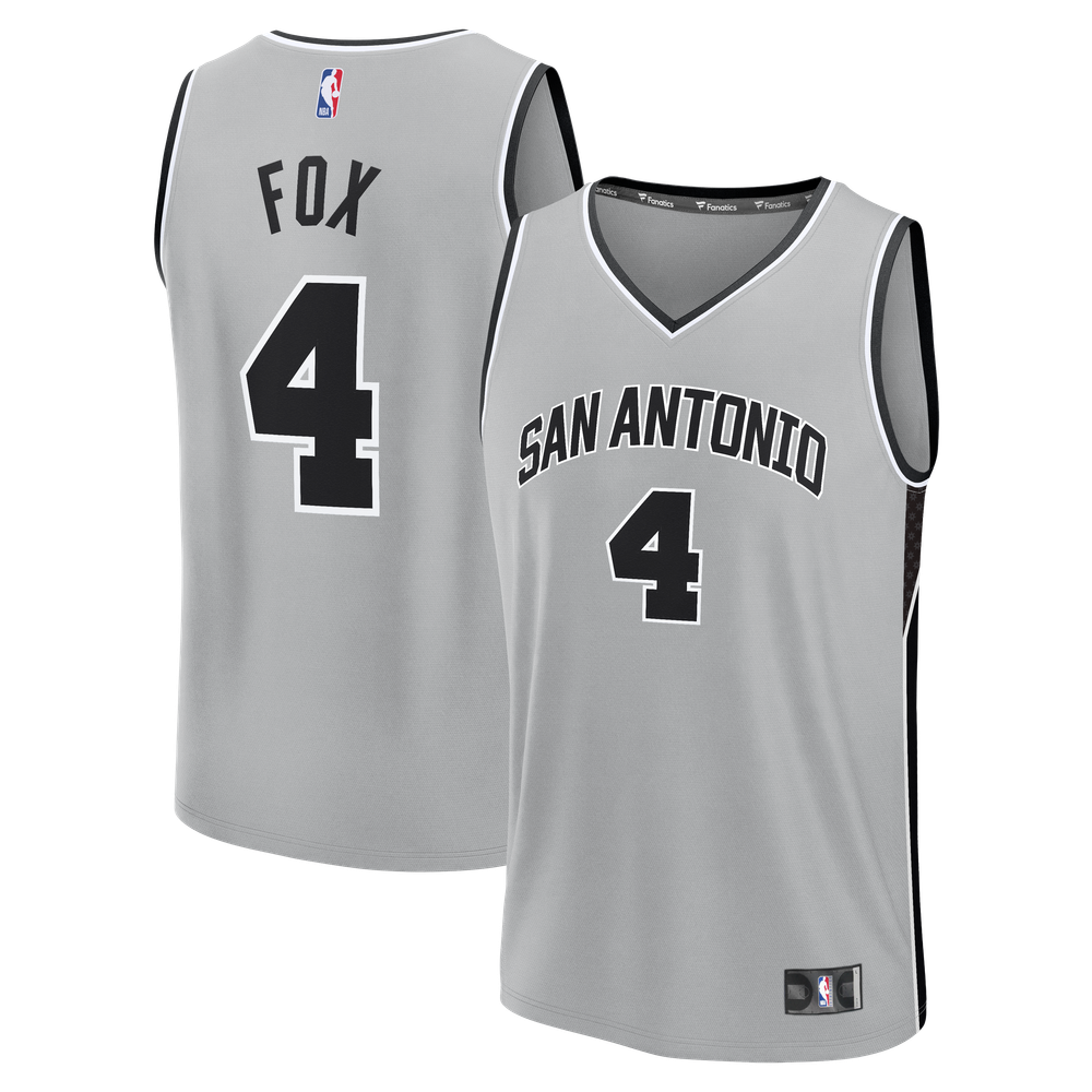 Maillot De'Aaron Fox San Antonio Spurs Fast Break Statement Edition - Silver