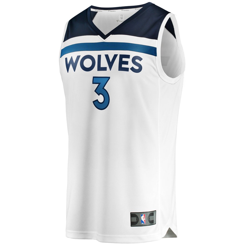 Maillot Jaden McDaniels Minnesota Timberwolves Fast Break Association Edition - White