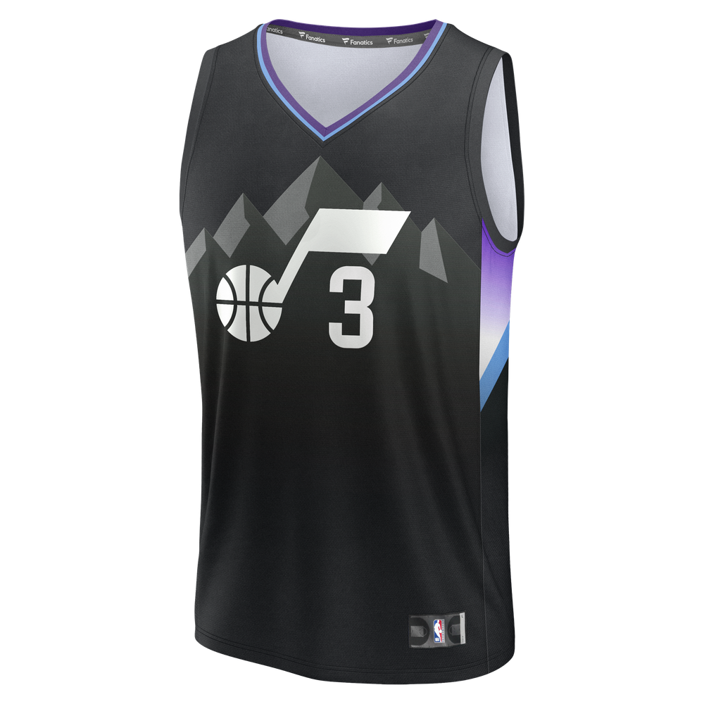 Maillot Keyonte George Utah Jazz Fast Break Statement Edition - Black