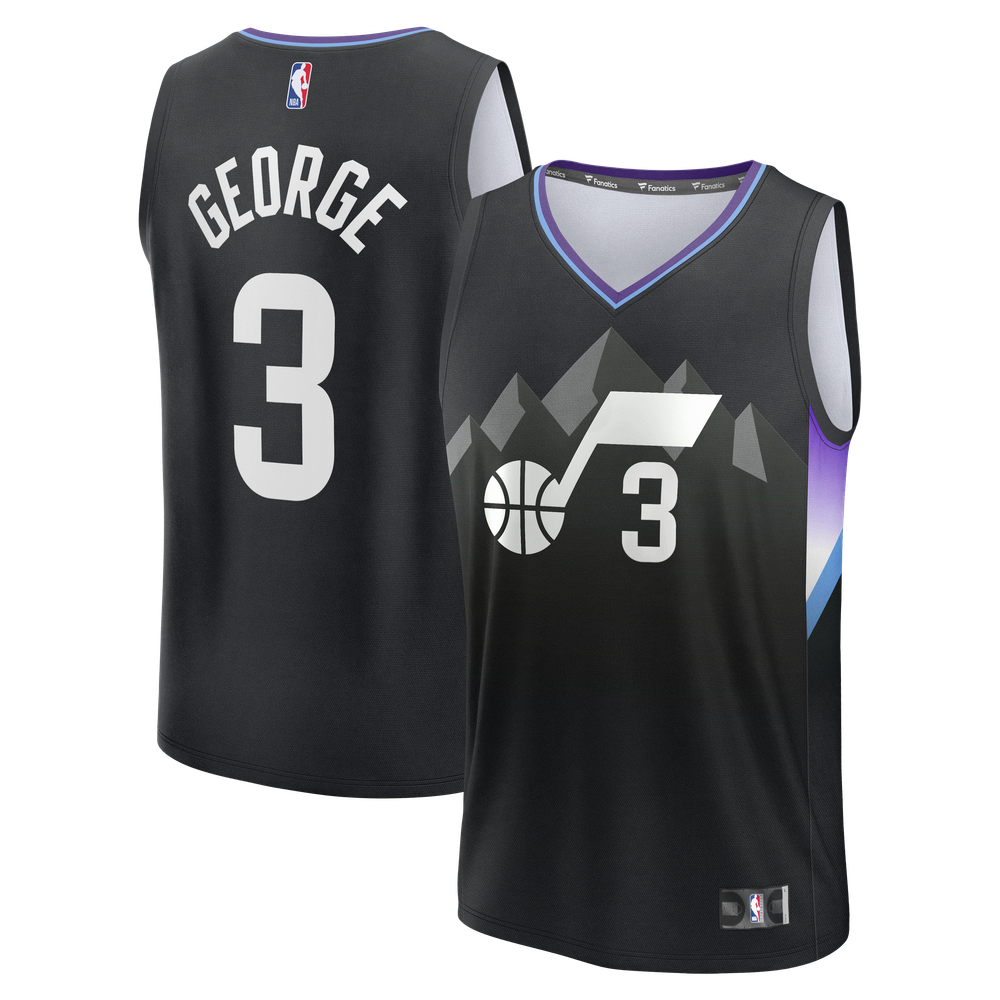 Maillot Keyonte George Utah Jazz Fast Break Statement Edition - Black