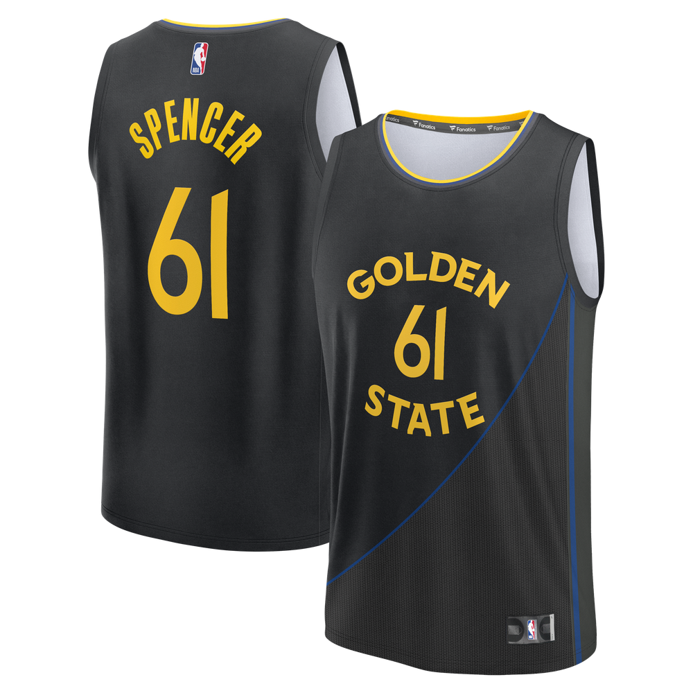 Maillot Pat Spencer Golden State Warriors Fast Break Statement Edition - Black