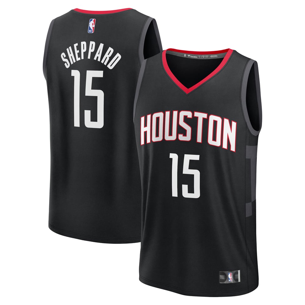 Maillot Reed Sheppard Houston Rockets Fast Break Statement Edition - Black