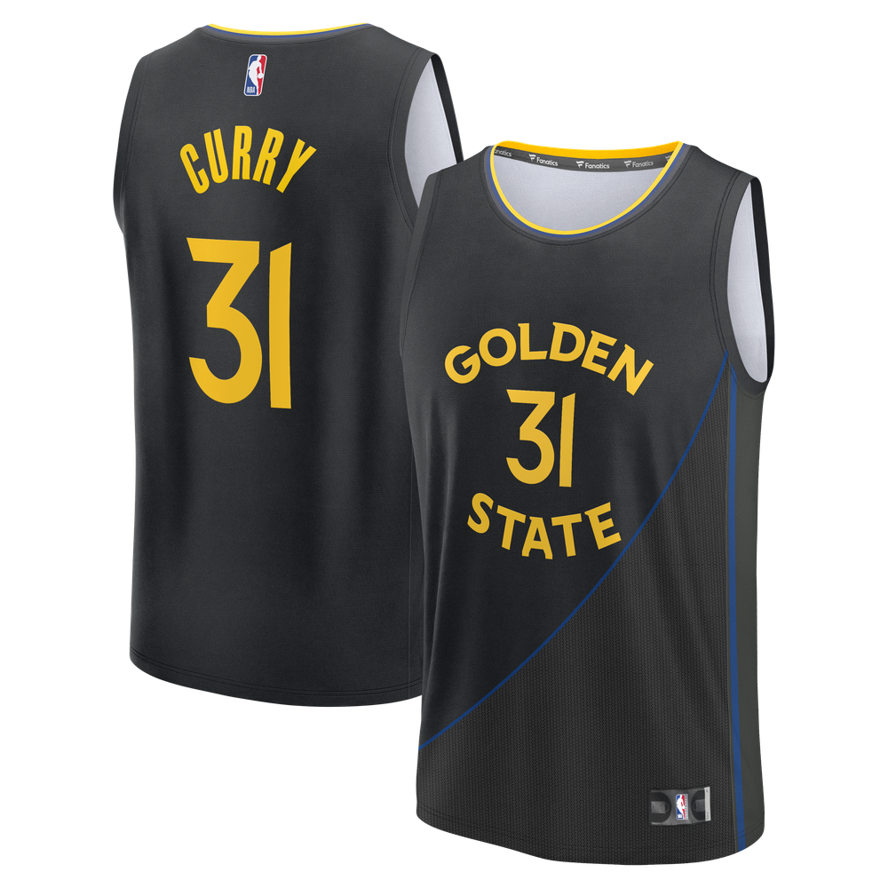 Maillot Seth Curry Golden State Warriors Fast Break Statement Edition - Black