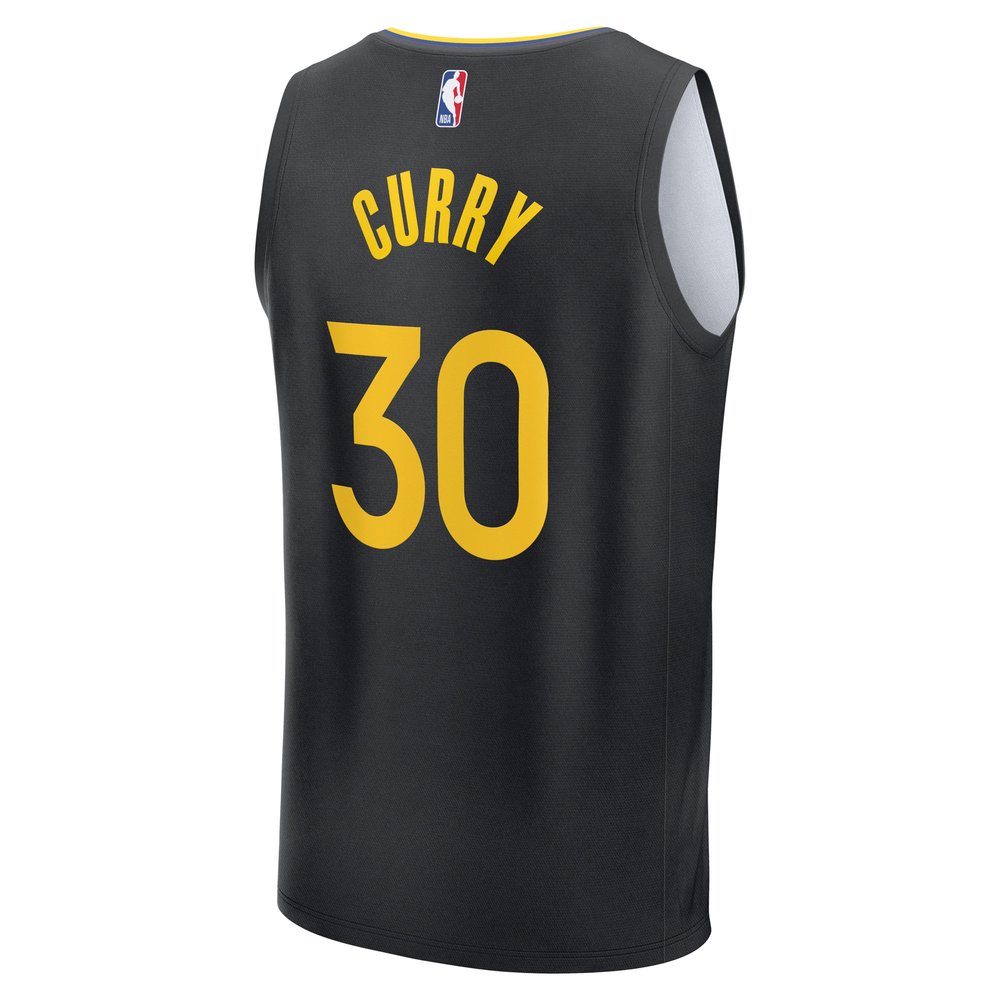 Maillot Stephen Curry Golden State Warriors Fast Break Statement Edition - Black