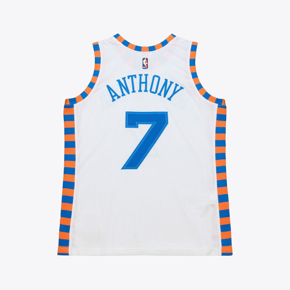 Maillot Carmelo Anthony New York Knicks Authentic Hardwood Classics - White