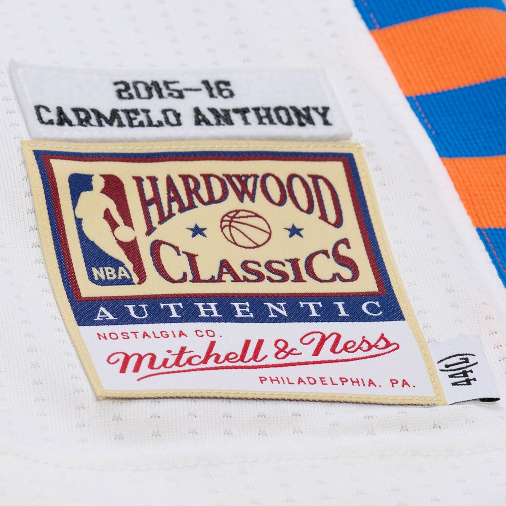 Maillot Carmelo Anthony New York Knicks Authentic Hardwood Classics - White