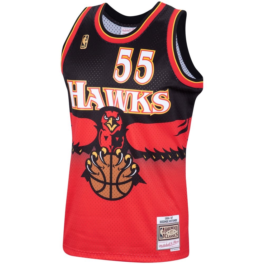 Maillot Dikembe Mutombo Atlanta Hawks Swingman Hardwood Classics - Scarlet