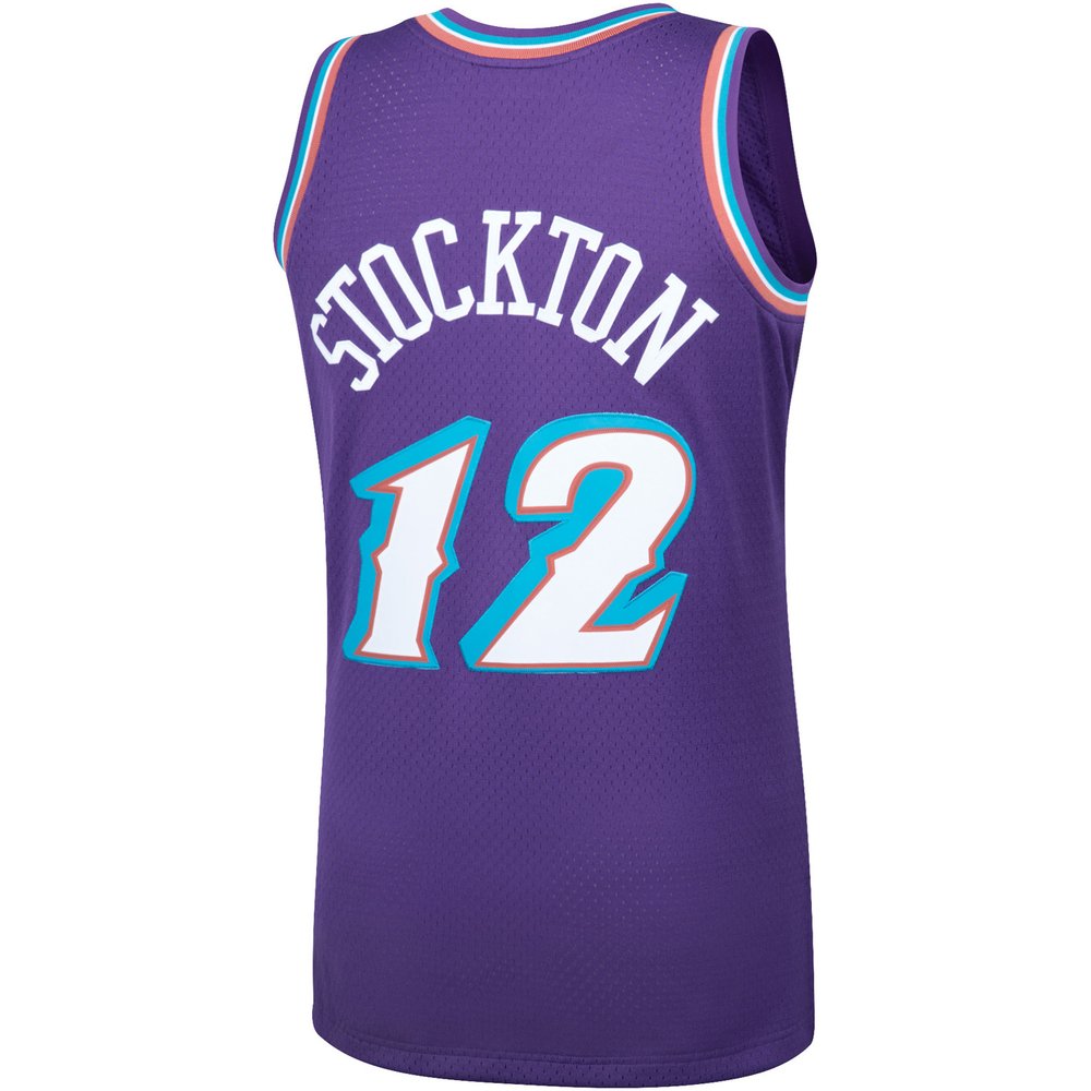 Maillot John Stockton Utah Jazz Swingman Hardwood Classics - Purple