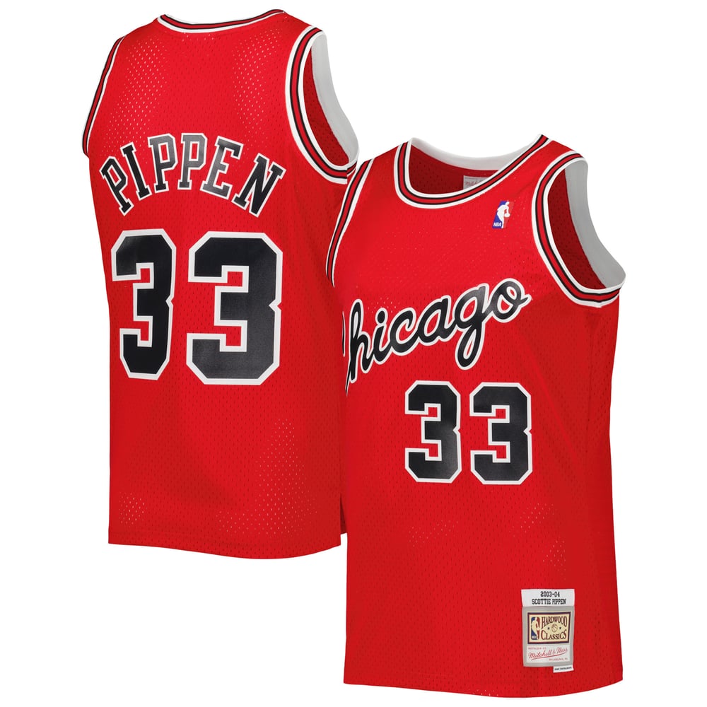 Maillot Scottie Pippen Chicago Bulls Swingman Hardwood Classics - Red