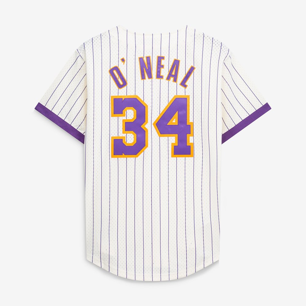 Maillot Shaquille O'Neal Los Angeles Lakers Hardwood Classics - Cream