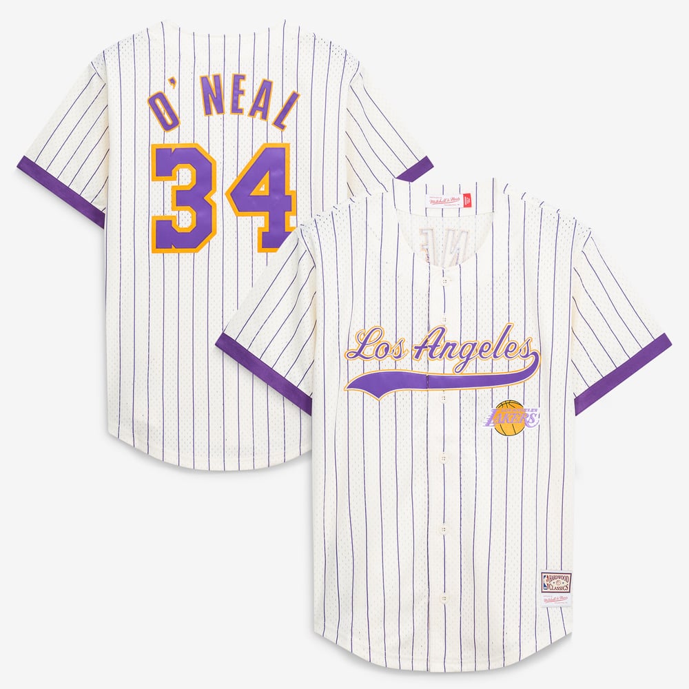 Maillot Shaquille O'Neal Los Angeles Lakers Hardwood Classics - Cream