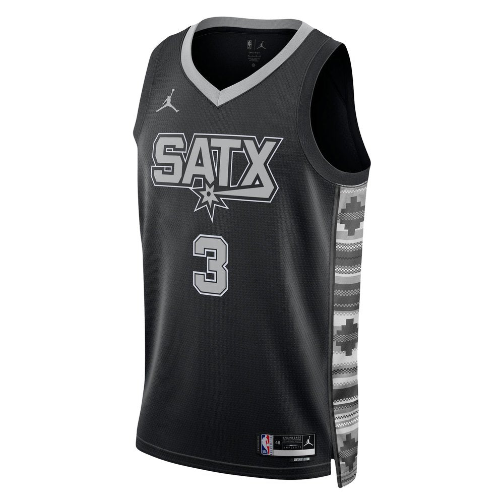 Maillot Keldon Johnson San Antonio Spurs Swingman Statement Edition - Black