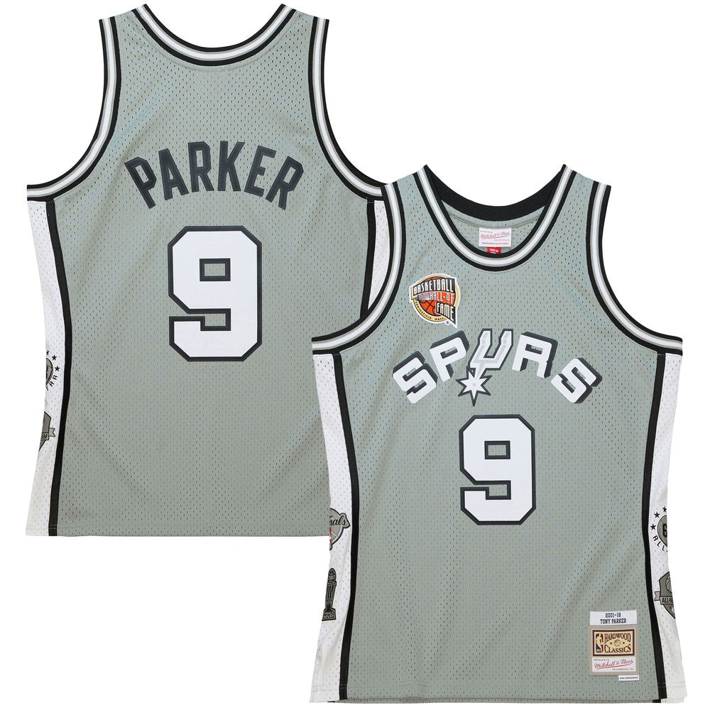 Maillot Tony Parker San Antonio Spurs Swingman Hardwood Classics - Gray