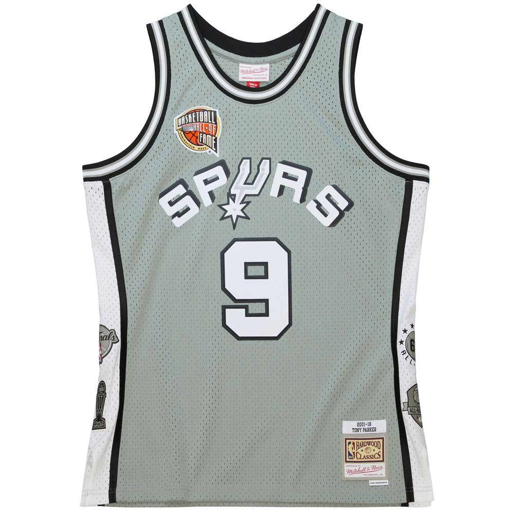 Maillot Tony Parker San Antonio Spurs Swingman Hardwood Classics - Gray