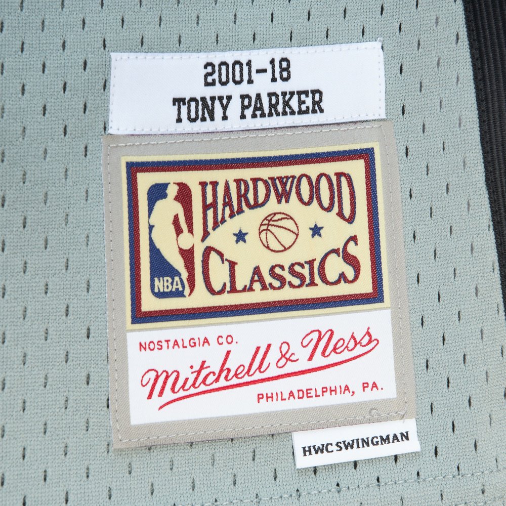 Maillot Tony Parker San Antonio Spurs Swingman Hardwood Classics - Gray
