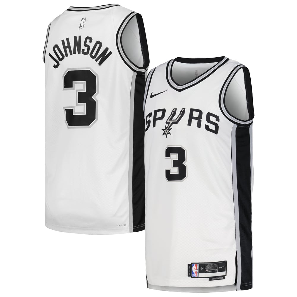 Maillot Keldon Johnson San Antonio Spurs Swingman Association Edition - White