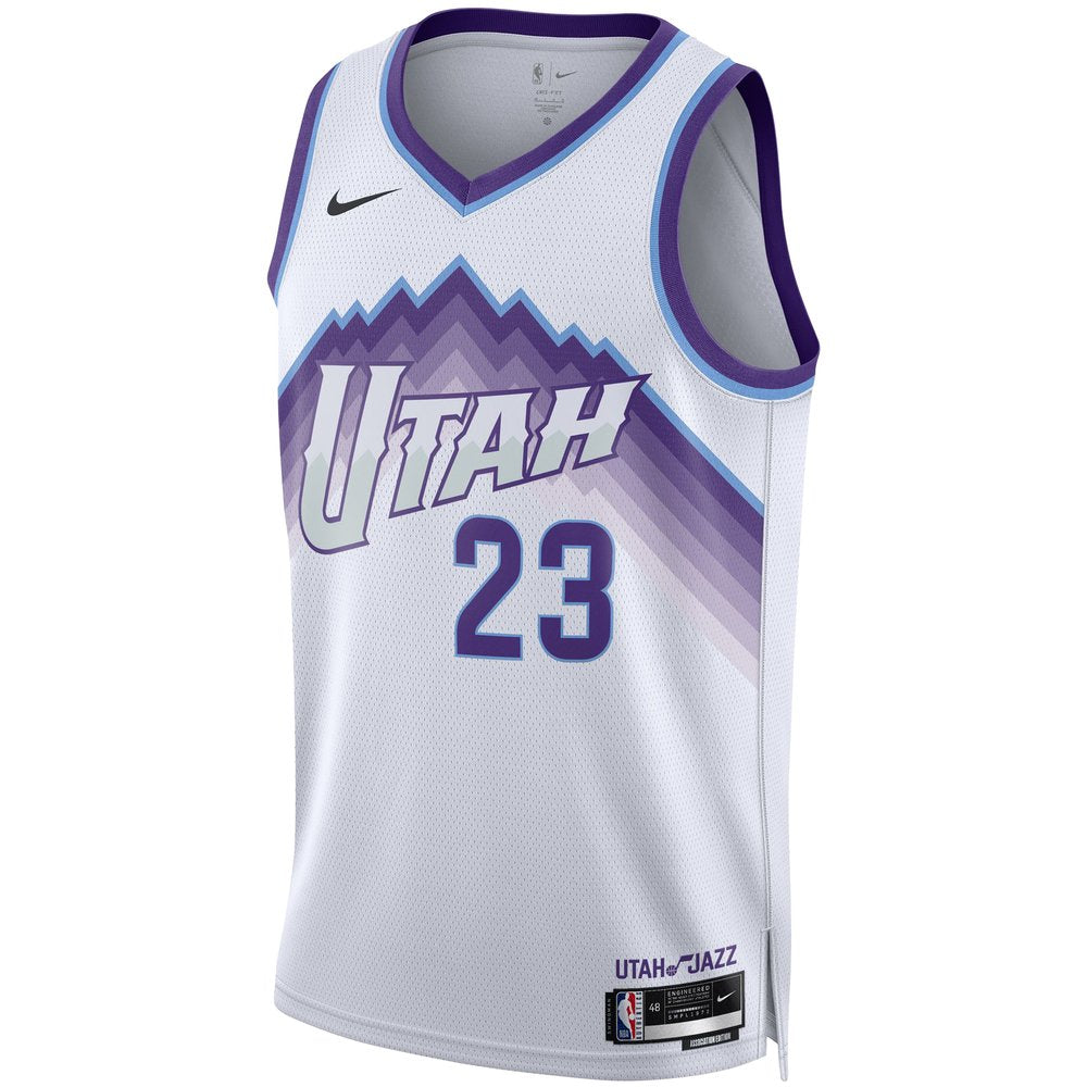 Maillot Lauri Markkanen Utah Jazz Swingman Association Edition - White