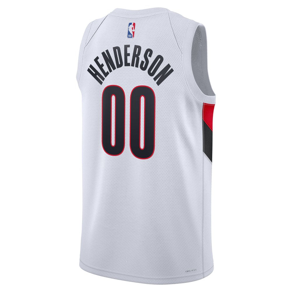 Maillot Scoot Henderson Portland Trail Blazers Swingman Association Edition - White