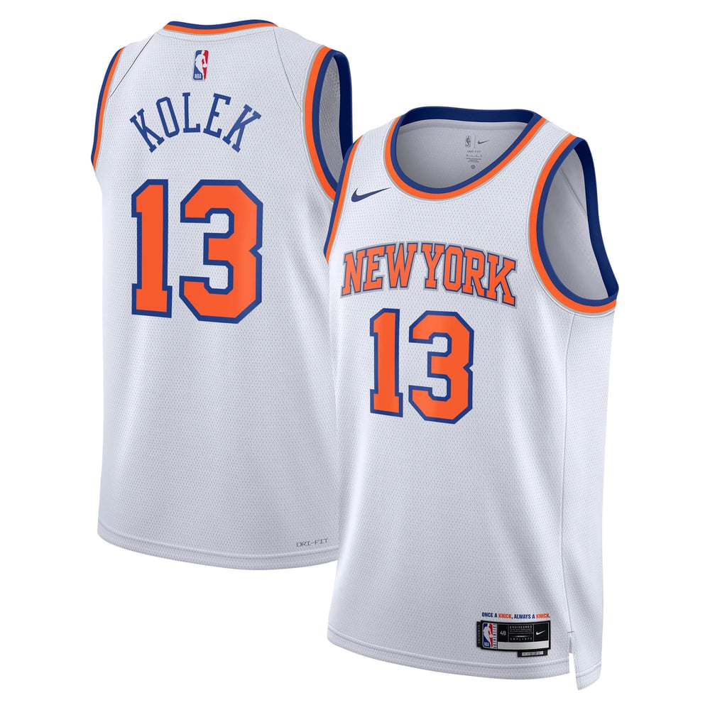 Maillot Tyler Kolek New York Knicks Swingman Association Edition - White